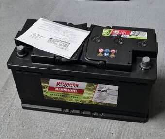Autobateria AGM stop start gelova, ešte v zaruke 8 mesiacov