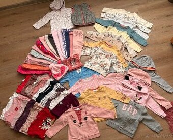 Predám balík oblečenia pre dievča veľkosť 86/92