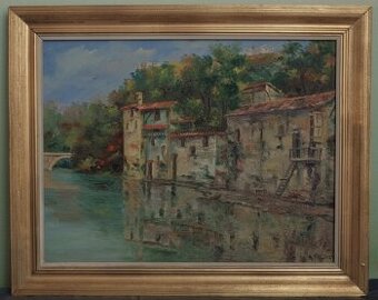 Olejomaľba - nasled. Eliseua Meifrèna - Krajina