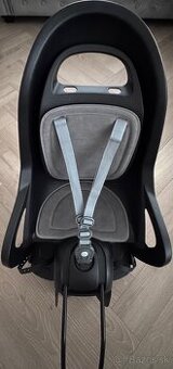 Polisport Detská sedačka na bicykel šedo-čieena