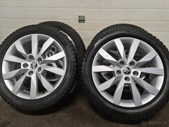 5X112 R17 ŠKODA + ZIMNE PNEU 205/50 R17