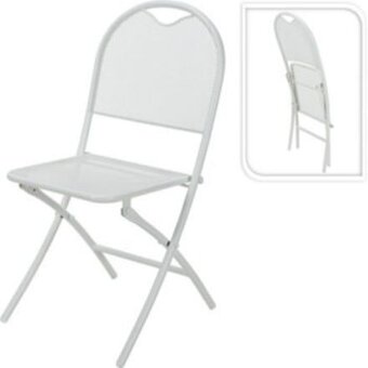 Koopman Stolička skladacia 47x53x88cm biela