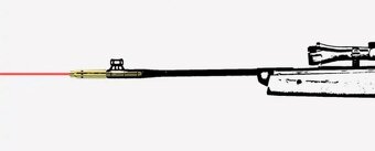 Laserovy nastrelovac optiky naboj 5,5mm 4,5mm