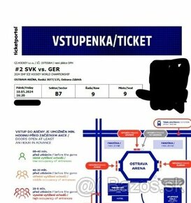 Predám vstupenky - Majstrovstvá Sveta v hokeji - Slovensko