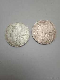 10 schillingov Rakúsko 2 ks - rezervované
