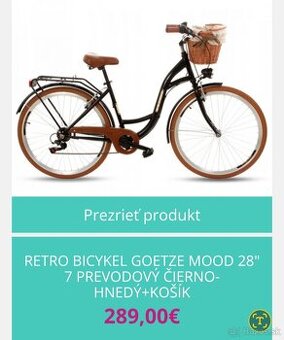 Dámsky retro bicykel