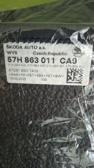 Velurove rohoze Škoda Kodiag II