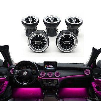 Predám podsvietené výduchy klimatizácie pre Mercedes A, CLA,