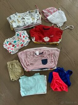 Balík letného oblečenia pre dievča 9-12 mesiacov