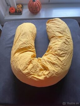 Vankúš na dojčenie BySues, VELVET, horčicový