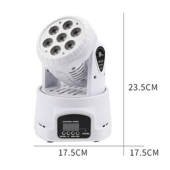 Predám 2ks Biele Mini Wash  7x10W