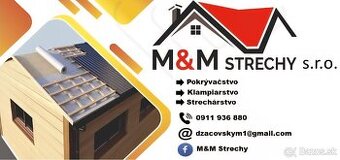 M&M strechy s.r.o. – kompletné pokrývanie striech