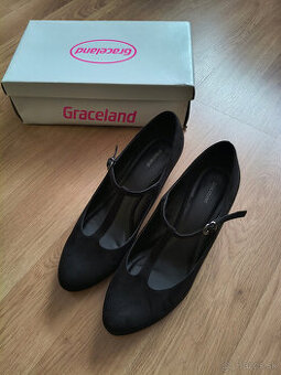 Čierne lodičky veľkosť 43 zn. Graceland