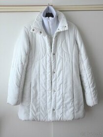 Biely prešívaný kabátik / vetrovka