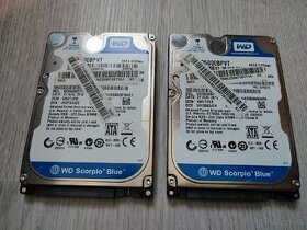 Predám 2x HDD 2.5" WD Scorpio Blue 500 GB