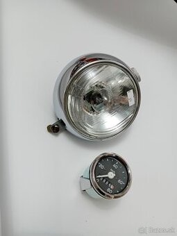 Jawa pionier 50 - Predné svetlo , Tachometer