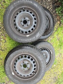 Plechové disky + pneu 5x112 R15