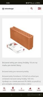 Tehla Porotherm 10 Profi
