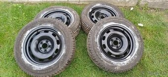 5x100 r15 plech.disky +Matador celoroč.pneu.195/65r15