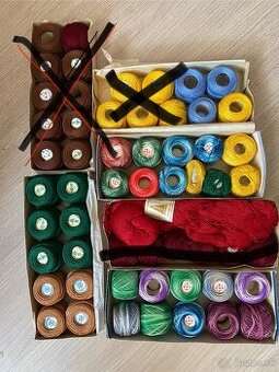 Priadza na vyšivanie - perlovka