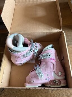 Detské Lyžiaky Roces bielo-ružové EUR veľ. 160-185