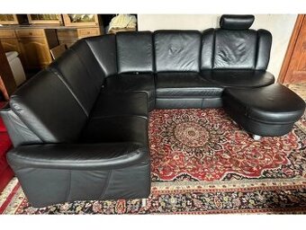 Luxusní rohová kožená sedací souprava, 3199