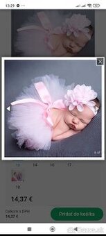 Suknička s čelenkou pre bábätko