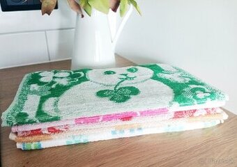 5 x detský farebný froté uteráčik