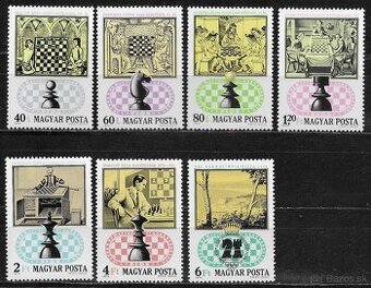 MAĎARSKO⚽(FIL.100.) 1974 Chess - čistá. lep 