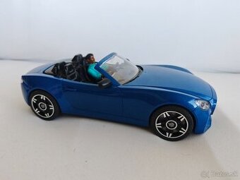 Modrý športový kabriolet Bruder Roadster s figúrkou bworld