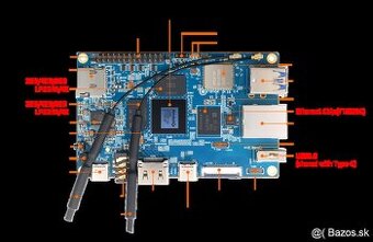Orange Pi 5B - Jednodeskový počítač s podporou Wi-Fi6
