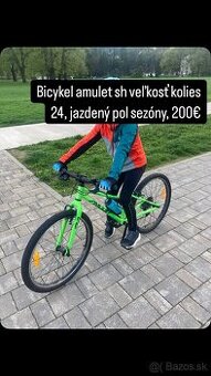 Detsky bicykel amulet sh veľkosť 24