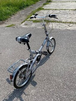 Skladací bicykel ECO – mestský, s nosičom, vo výbornom stave