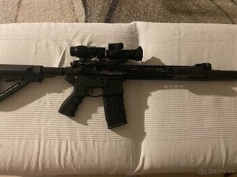 Plná Airsoft Výbava - M4 G&G, SSP18, vesta, kolimatory, atd.