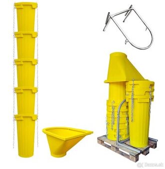 Sklzy na staveb. odpad, žľaby na suť, zhody DOPRAVA ZADARMO