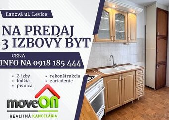 MOVEON exkluzívne ponúka 3i priestranný byt na Ľanovej