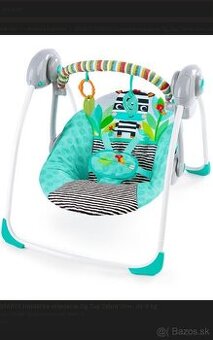 Hojdačka skladacia Zig Zag Zebra 0m+, do 9 kg