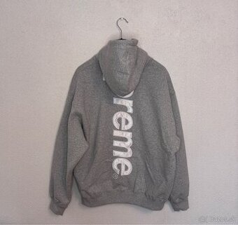 Supreme Grey Applique Hoodie