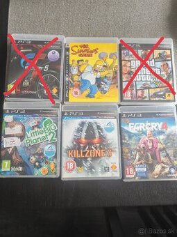 Predám hry na playstation 3