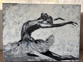 Malovaný obraz Baletka