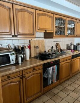 Dubová rustikální linka se spotřebiči,6251