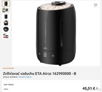 Zvlhčovač vzduchu eta