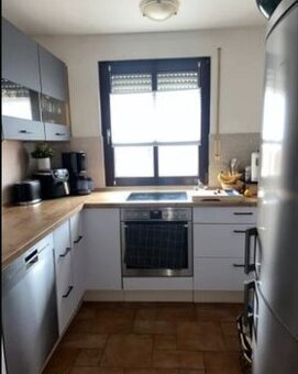 Moderní šedá linka se spotřebiči,6383