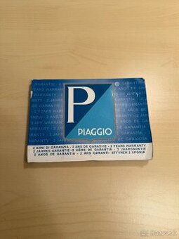 Piaggio Vespa záručná knižka prázdna 2014