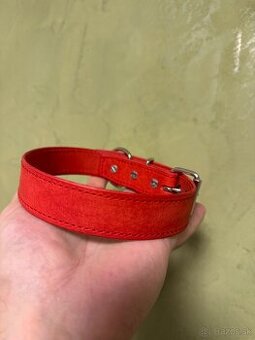 Obojok pre psa z pravej kože z Talianska