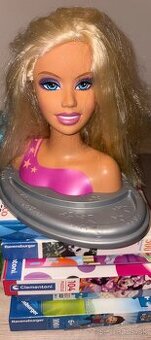 Hračky - puzzle 4x,hlava Barbie,Frozen a šmolkovia
