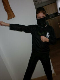 Ninja-karnevalový kostým