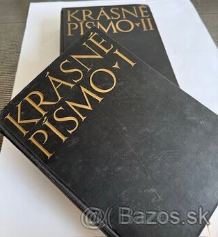 F. Muzika- Krásné písmo I. a II. diel - Prvé vydanie r.1958