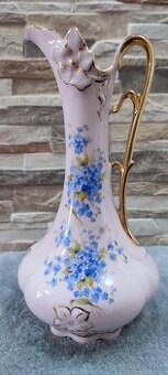 Růžový porcelán, váza- džbán, Chodov