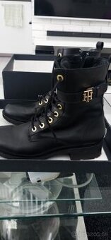 Kozeme damske boty Tommy hilfiger koza